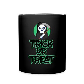 Halloween horror scary saying - Full Colour Mug - black - Front