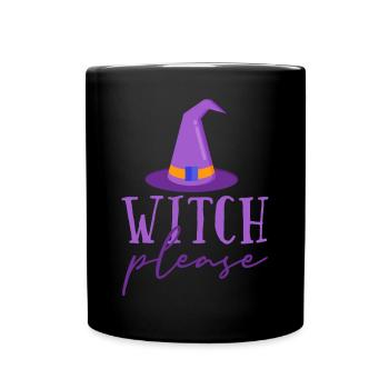 Halloween horreur effrayant dicton - Mug uni - noir - Devant