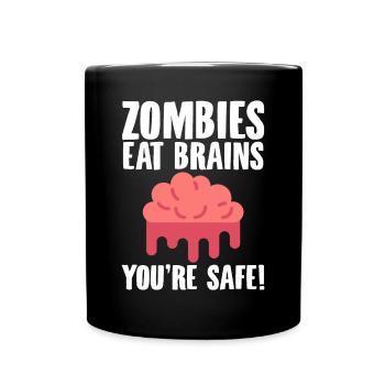 Halloween horror scary saying - Full Colour Mug - black - Front