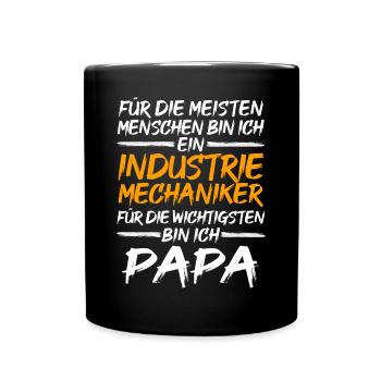 Industrial Mechanic Dad Father Mechanic - Full Colour Mug - black - Front