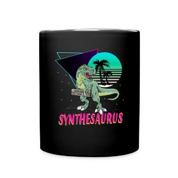 Synthesaurus T-Rex Electronic Synthesizer - Tasse einfarbig - Schwarz - Vorne