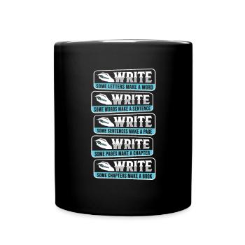 Romancier Auteur d’inspiration - Mug uni - noir - Devant
