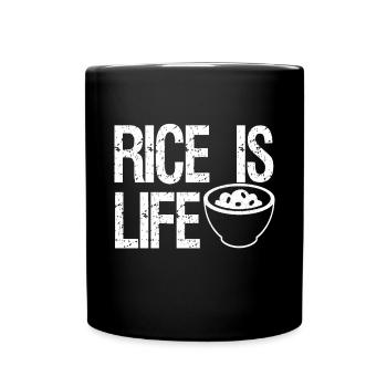 Reis Ist Leben Philippinen Filipino Pinoy Geschenk - Tasse einfarbig - Schwarz - Vorne