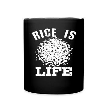 Reis Ist Leben Philippinen Filipino Pinoy Geschenk - Tasse einfarbig - Schwarz - Vorne