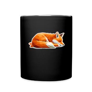 Fix et Foxi Fox disant chemise de couchage Câlin - Mug uni - noir - Devant