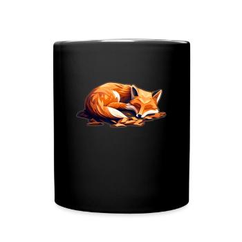 Fix et Foxi Fox disant chemise de couchage Câlin - Mug uni - noir - Devant