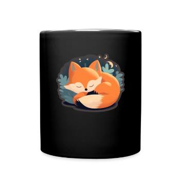 Fix et Foxi Fox disant chemise de couchage Câlin - Mug uni - noir - Devant