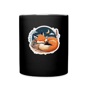 Fix et Foxi Fox disant chemise de couchage Câlin - Mug uni - noir - Devant