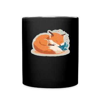 Fix et Foxi Fox disant chemise de couchage Câlin - Mug uni - noir - Devant