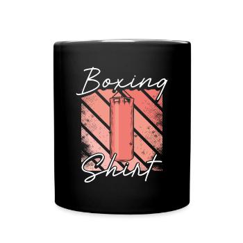 Boxsack - Tasse einfarbig - Schwarz - Vorne