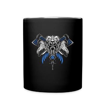 Celtic Vikinger Vegvisir compas Vikings - Mug uni - noir - Devant