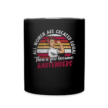Juste quelques-uns deviennent barmans Barman drôle - Mug uni - noir - Devant
