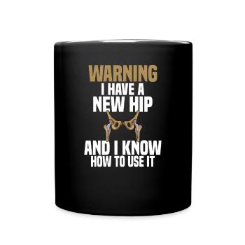 Chirurgie de la hanche Remplacement de l’articulation chirurgicale - Mug uni - noir - Devant