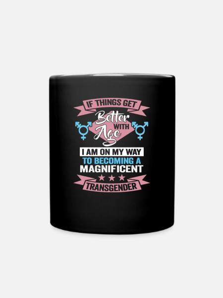 Bisexually Transgender Pride Day LGBT - Full Colour Mug - black
