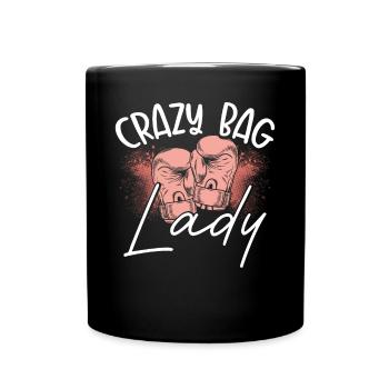 Crazy Bag Dame - Tasse einfarbig - Schwarz - Vorne