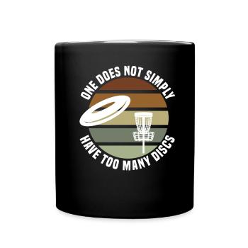 Disc Golf Frisbee Golfen - Full Colour Mug - black - Front