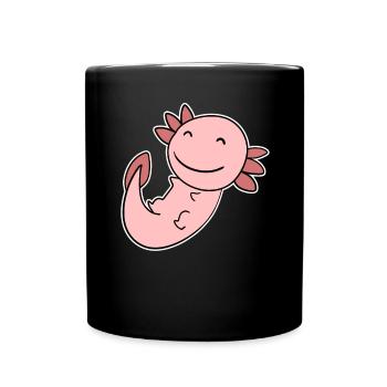 Axolotl Motif Enfants Mignons - Mug uni - noir - Devant