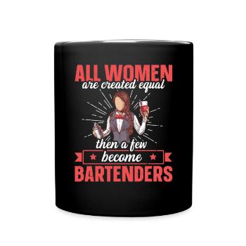Juste quelques-uns deviennent barmans barman drôle - Mug uni - noir - Devant