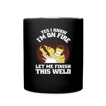 Welder Metal Worker Locksmith - Full Colour Mug - black - Front