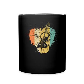 Cello cello player cellist - Full Colour Mug - black - Front