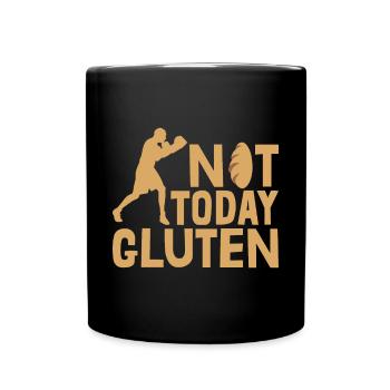 Funny Not Today Gluten For Gluten Free Lover - Full Colour Mug - black - Front
