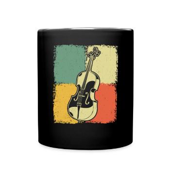 Cello cello player cellist - Full Colour Mug - black - Front