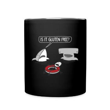 Funny Is It Gluten Free? For Gluten Free Lover - Full Colour Mug - black - Front