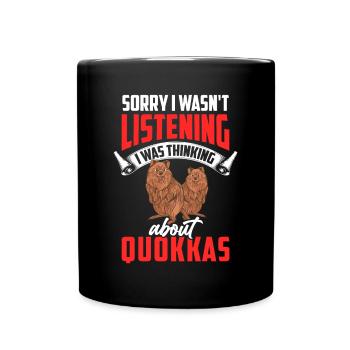 Quokka nicht zugehört Beuteltier Quokka - Tasse einfarbig - Schwarz - Vorne