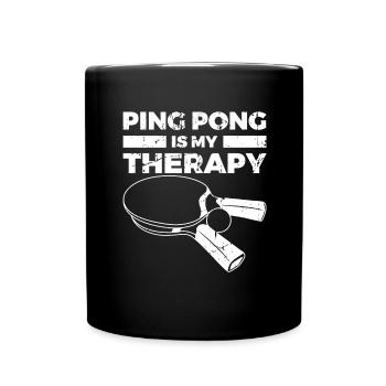 Citation d’un joueur de tennis de table - Mug uni - noir - Devant