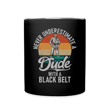 Jiu Jitsu Kampfkunst Kung Fu & Karate Jiu Jitsu - Tasse einfarbig - Schwarz - Vorne
