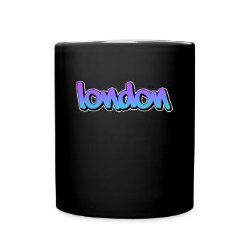 London - Tasse einfarbig - Schwarz - Vorne