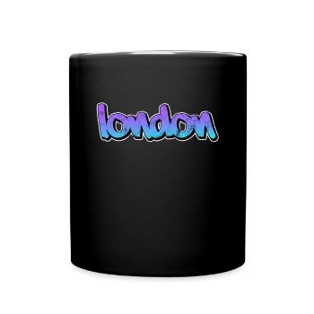 London - Tasse einfarbig - Schwarz - Vorne