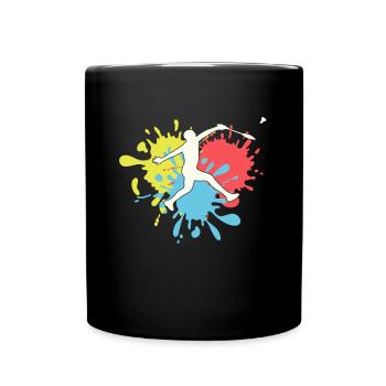 Badminton - Tasse einfarbig - Schwarz - Vorne