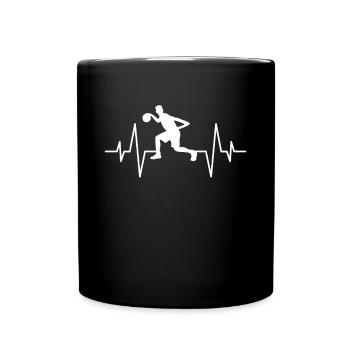 Basketball heartbeat - Full Colour Mug - black - Front
