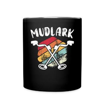 Mudlark Metal Detectorist Treasure Hunting - Full Colour Mug - black - Front