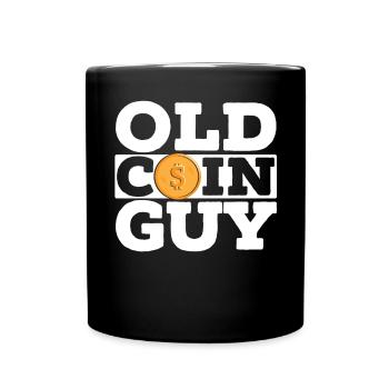 Old Coin Guy Metalldetektor Schatzsuche - Tasse einfarbig - Schwarz - Vorne