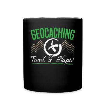 Digging Metal Detectorist Treasure Hunting Lover - Full Colour Mug - black - Front