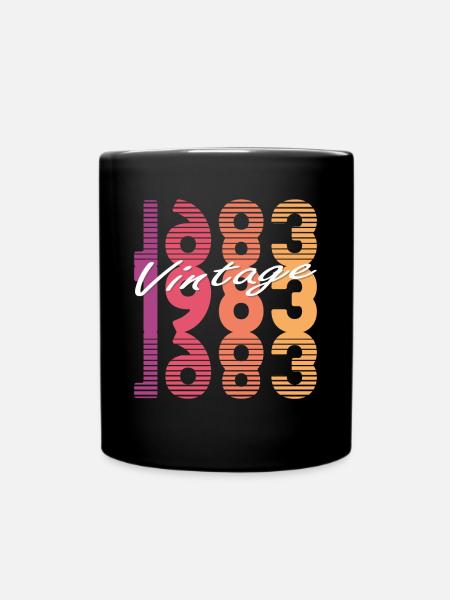 40ème anniversaire Né 1983 Millésime 1983 - Mug uni - noir
