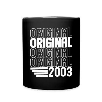 20. Geburtstag Jahrgang 2003 Original 2003 - Tasse einfarbig - Schwarz - Vorne