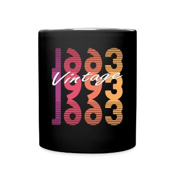 30. Geburtstag Jahrgang 1993 Vintage 1993 - Tasse einfarbig - Schwarz - Vorne