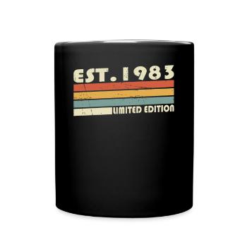40th birthday Born 1983 Estimated 1983 - Full Colour Mug - black - Front
