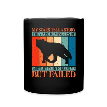 Wolf Geschenke Wolf Liebhaber - Tasse einfarbig - Schwarz - Vorne