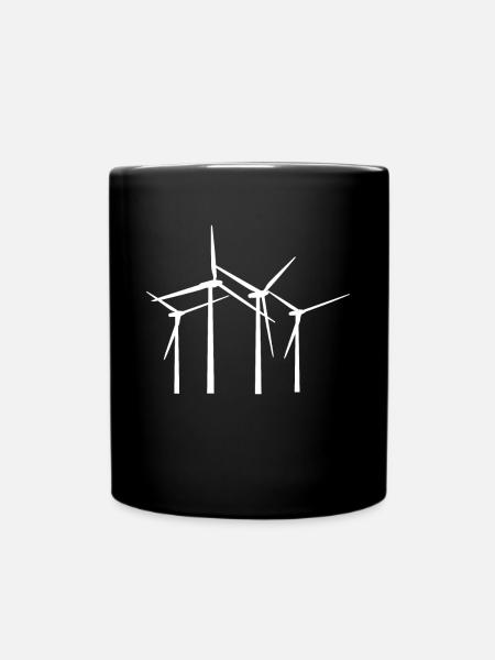 Wind Farm Shirt Cadeau Éoliennes - Mug uni - noir