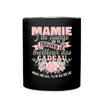 Fête Des Mères Mamie Cadeau Grand-Maman Mémé - Mug uni - noir - Devant