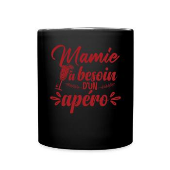 Mamie Humour Grand-Maman Cadeau - Mug uni - noir - Devant
