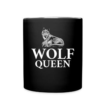 Wolf Geschenke Wolf Lover - Tasse einfarbig - Schwarz - Vorne