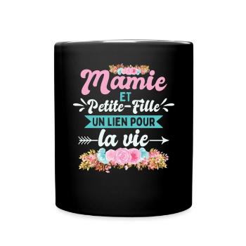 Mamie Et Petite-Fille - Mug uni - noir - Devant