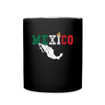 Mexiko - Tasse einfarbig - Schwarz - Vorne