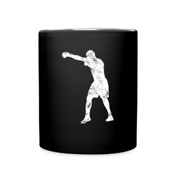 Boxe - Mug uni - noir - Devant