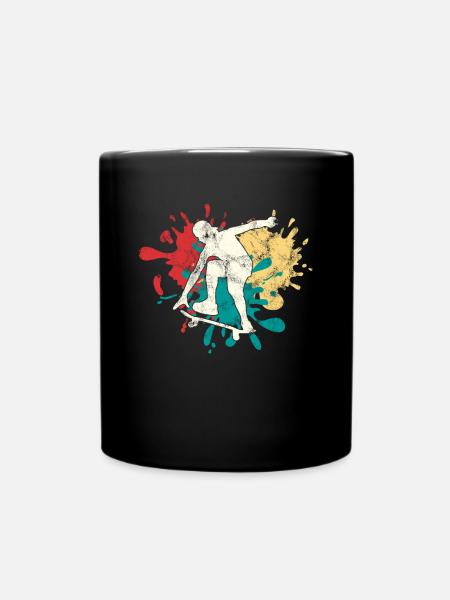 Skater - Tasse einfarbig - Schwarz